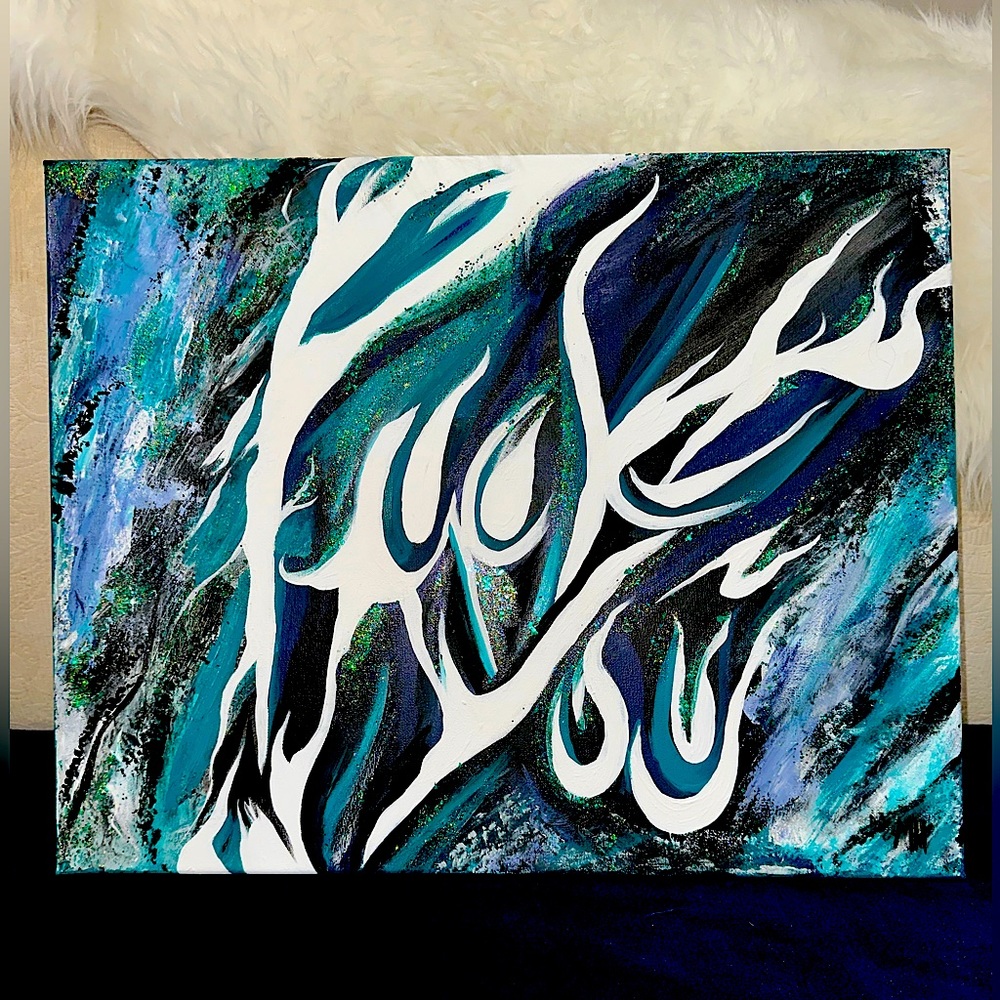 Hand-painted Custom Acrylic Wall Painting